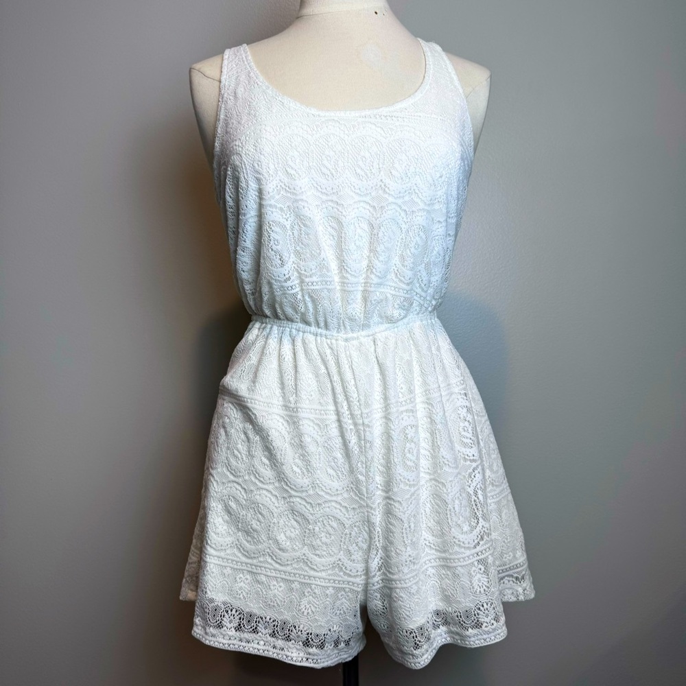 White Lace Romper